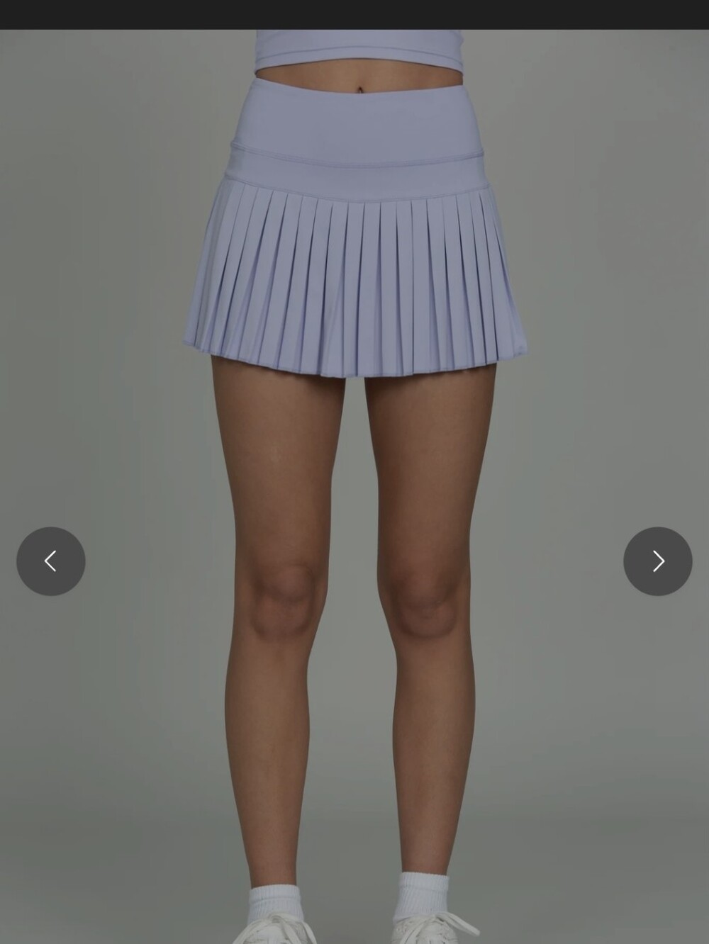 Lavender Fields Pleated Tennis Skirt Gold hinge